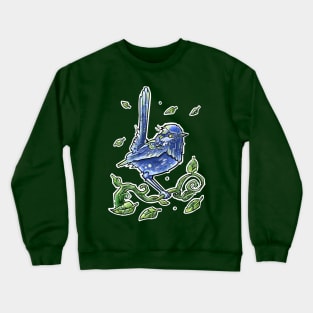 blue jay bird Crewneck Sweatshirt